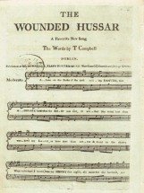 The Wounded Hussar printed in Dublin C.1798